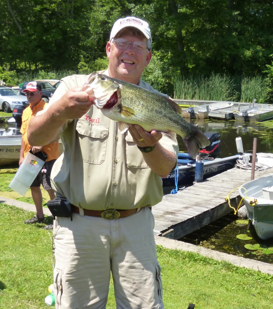 Paul Hudson with a nice 3.5 lb. large mouth bass