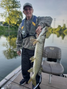 Bill Bell with a Tiger Muskie